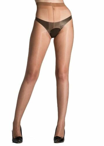 Crotchless Vidrio Glossy Shiny Pantyhose Open Gusset Tights 15 Denier Cdr