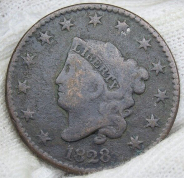 Usa United States 1828 Large Cent
