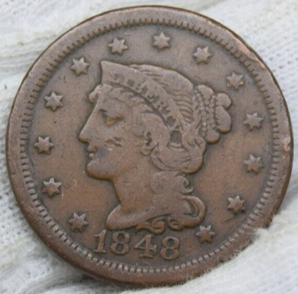 Usa United States 1848 Large Cent